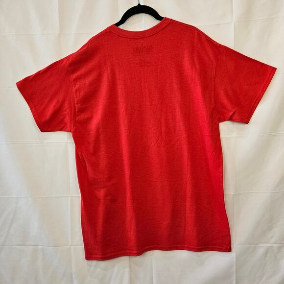 Batman Graphic Red Short Sleeve Shirt Size Large - Picture 4 of 6